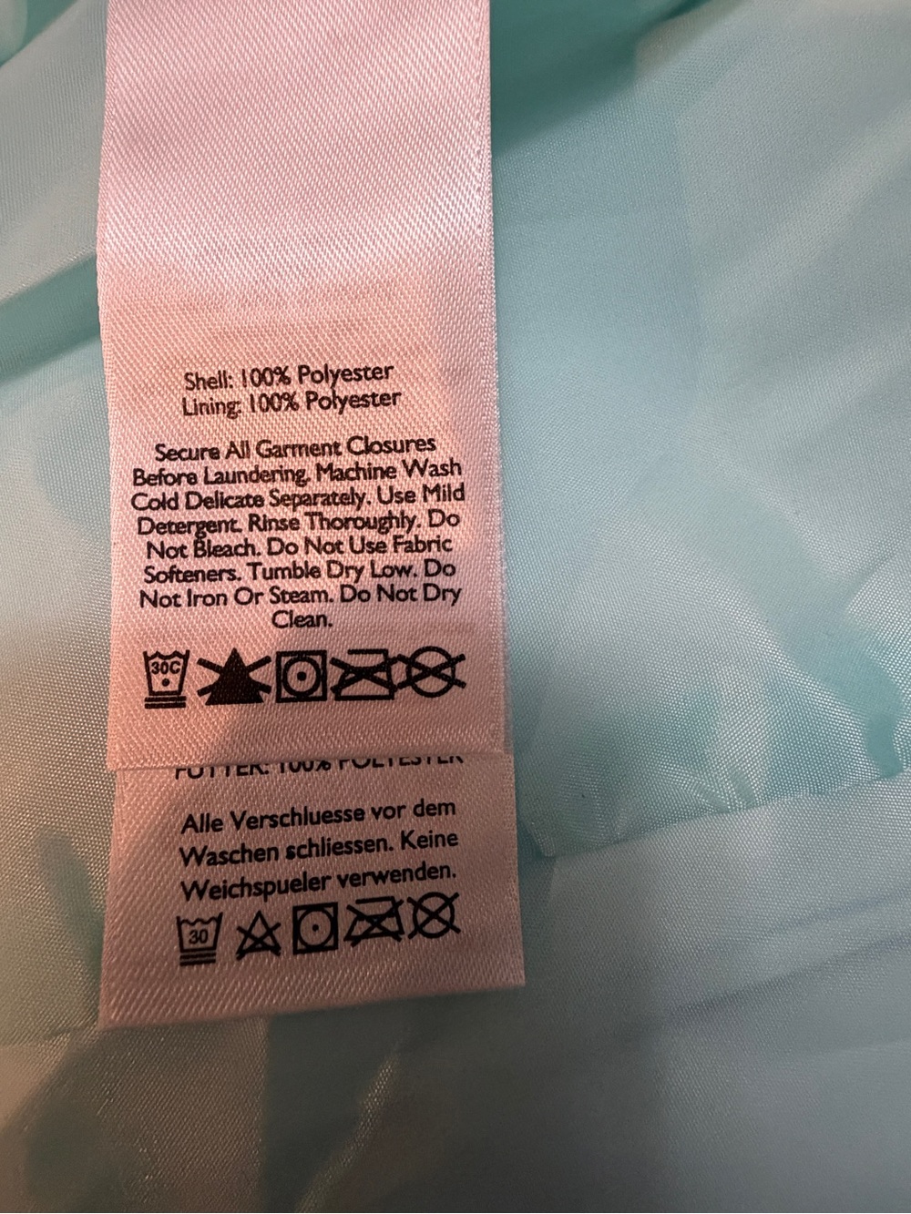 Eddie Bauer Teal and Light Blue Ski Jacket - Picture 6 of 10